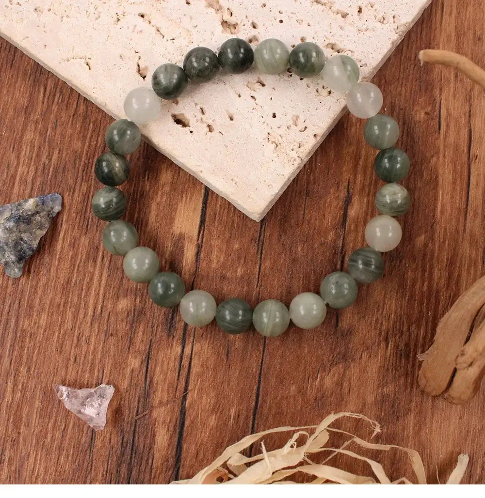 🍂 Unisex Stone Healing Bracelets – Fall-Inspired Healing Bangles | Ideal Holiday & Christmas Gift for Mom & Dad