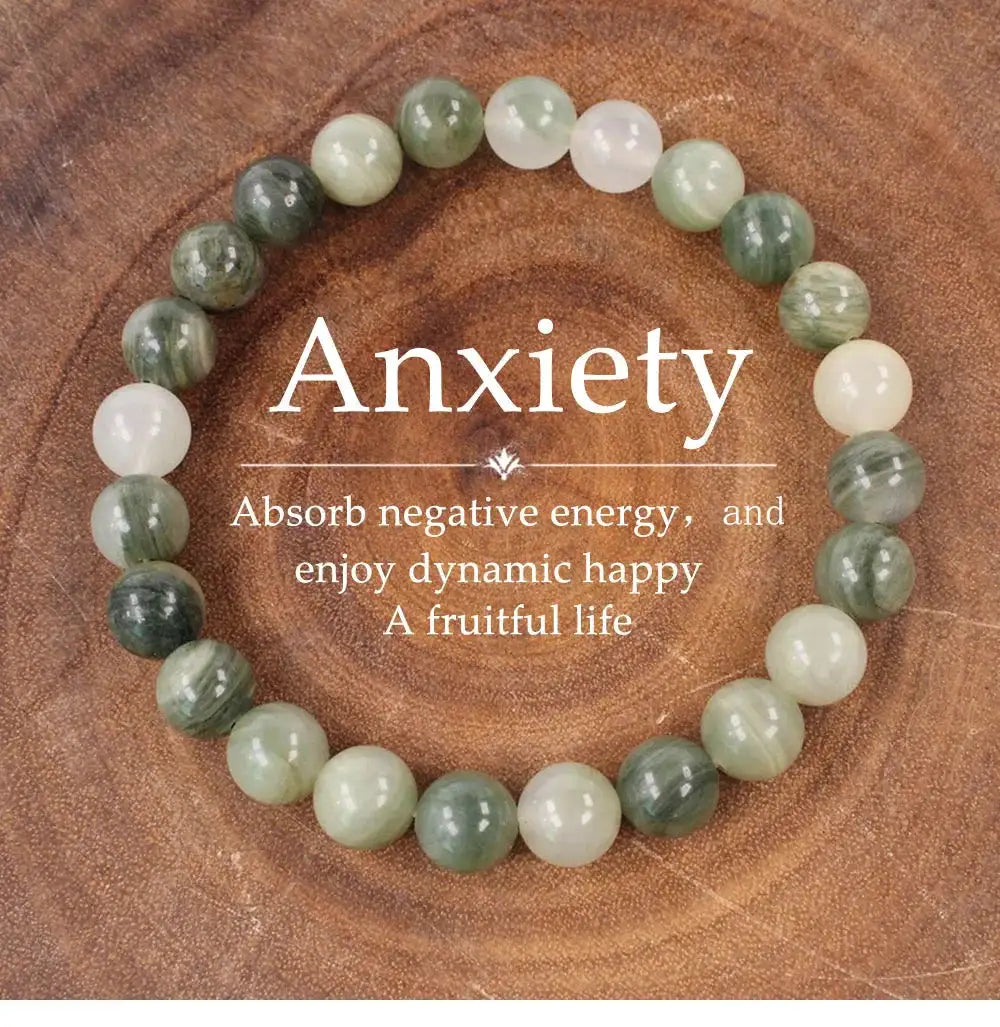 🍂 Unisex Stone Healing Bracelets – Fall-Inspired Healing Bangles | Ideal Holiday & Christmas Gift for Mom & Dad