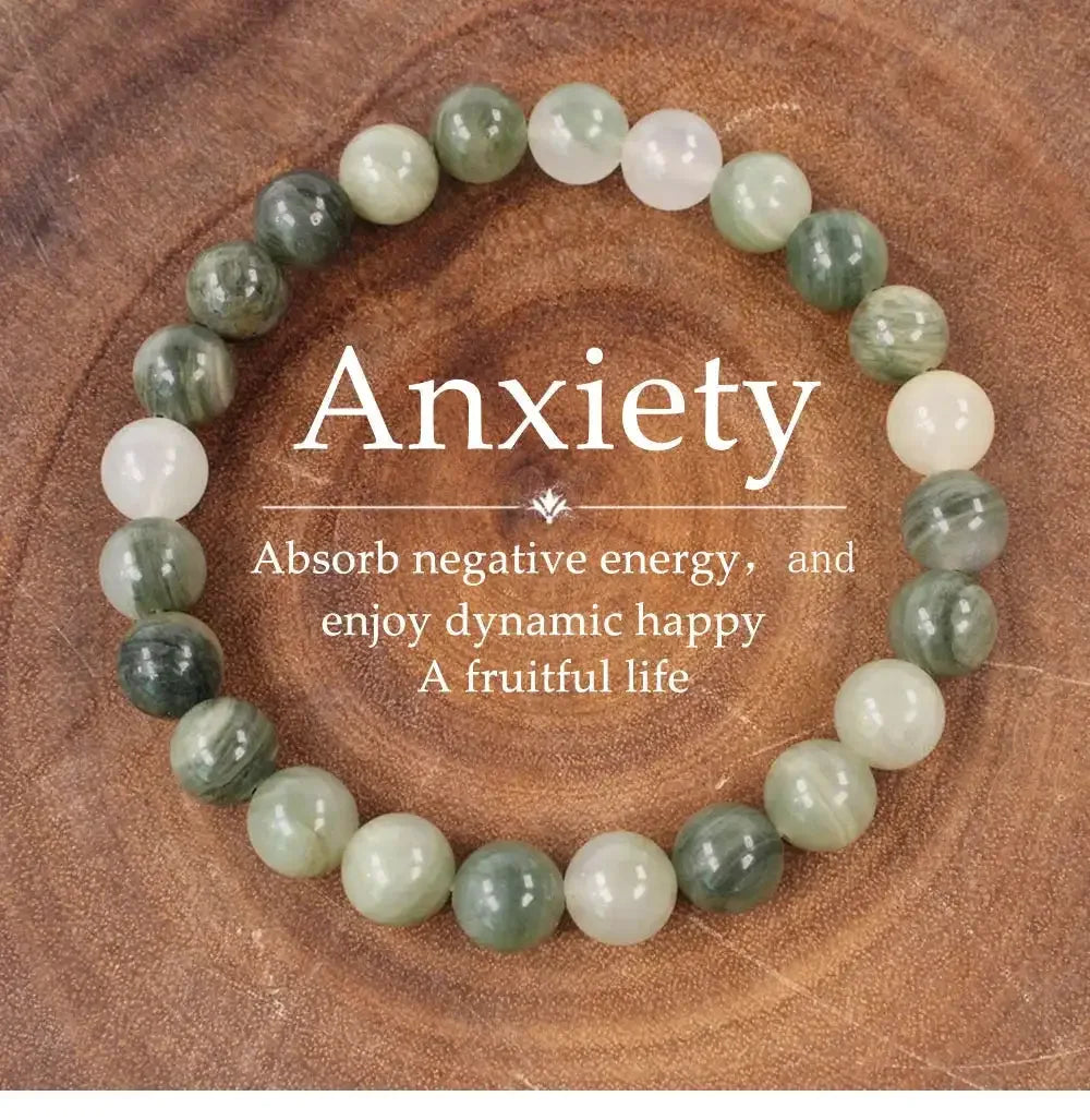 🍂 Unisex Stone Healing Bracelets – Fall-Inspired Healing Bangles | Ideal Holiday & Christmas Gift for Mom & Dad