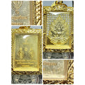 Phra Nak Prok Maharaj Medal for Ultimate Protection and Royal Fortune Nawa gold plated diamond-studded