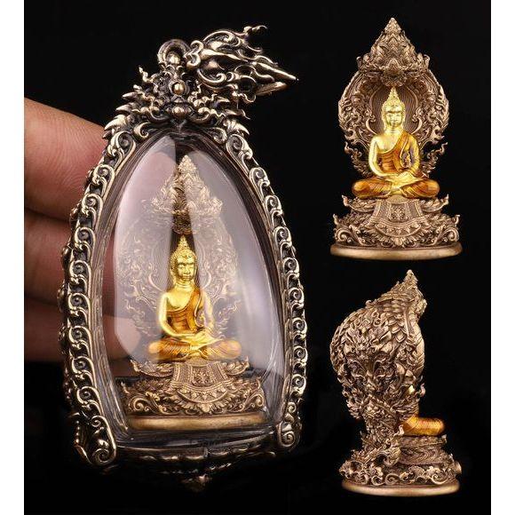 Nagaprok Vimutti Coin Amulet - Thai Buddhist Protection Deity Coin