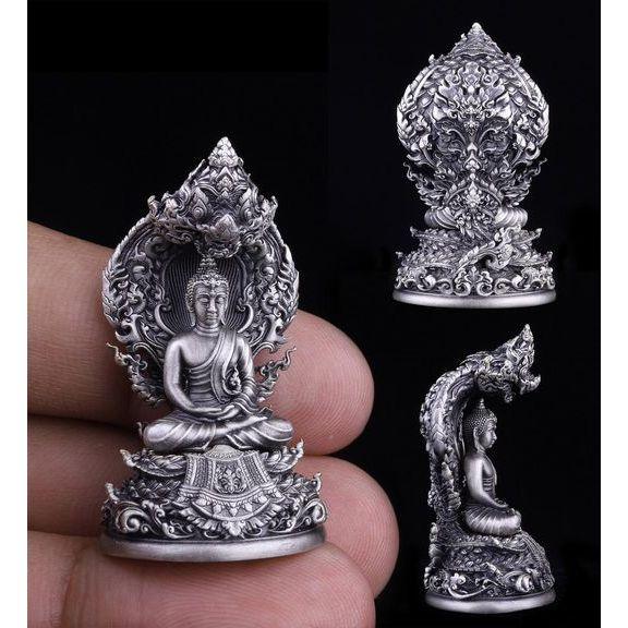 Nagaprok Vimutti Coin Amulet - Thai Buddhist Protection Deity Coin