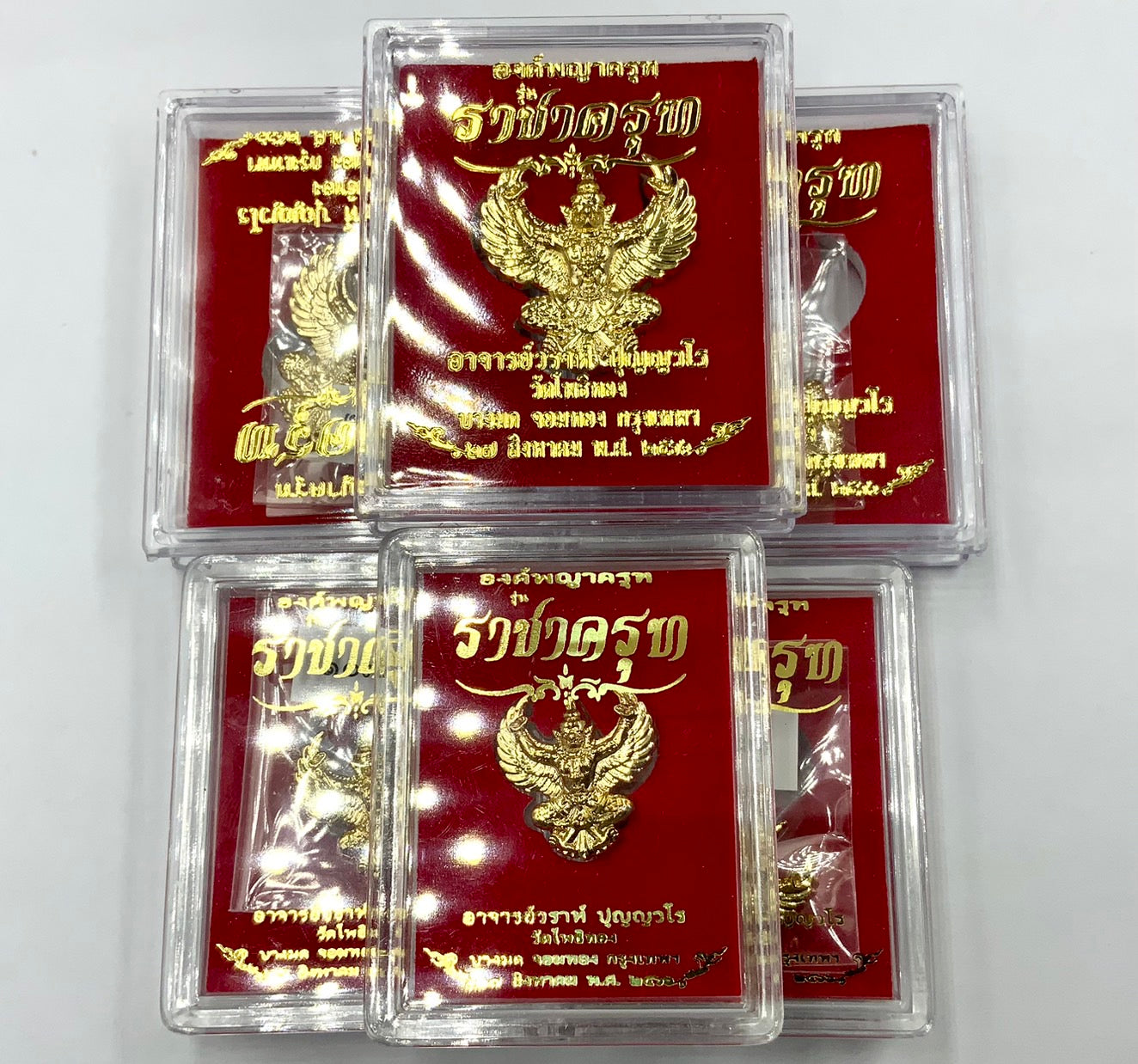 🦅 Phaya Krut "Racha Krut" (King of Garudas) Edition: Gold-Plated (Kalai Thong) – Luang Phor Wara, Wat Pho Thong – Ultimate Power & Royal Wealth