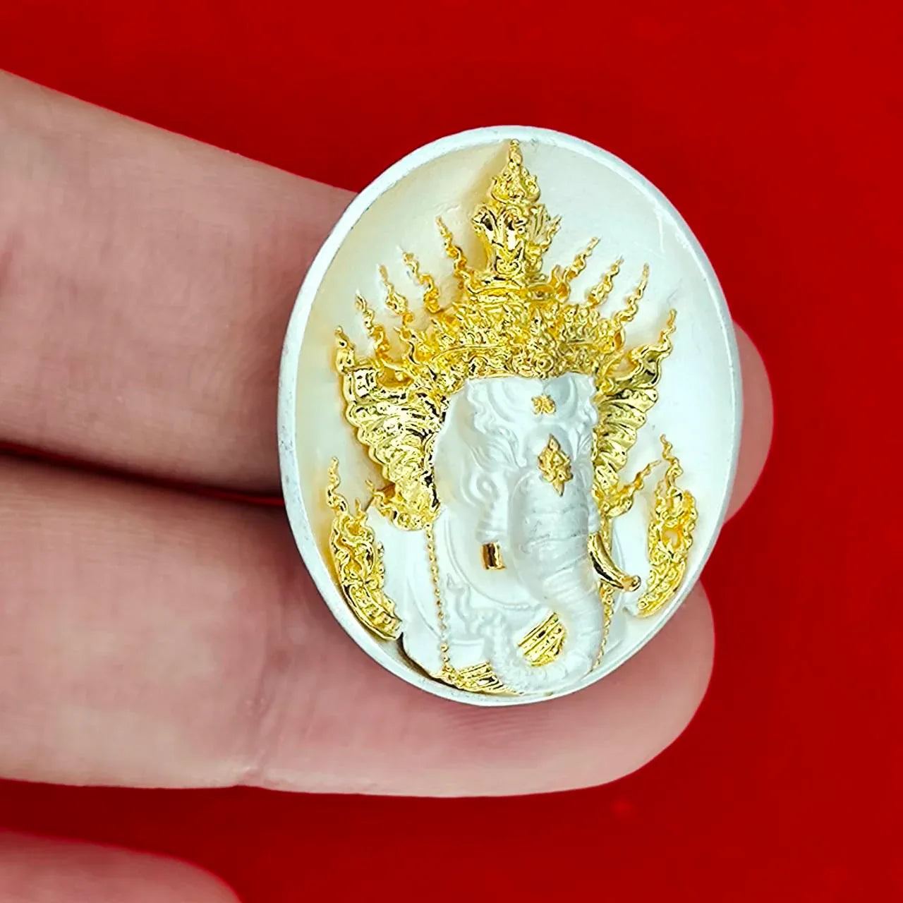 Invoke Prosperity and Protection with Ganesh Amulet for Prosperity by Luang Por Srithep Udon
