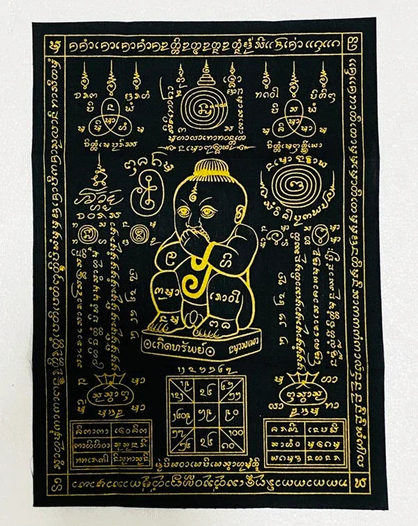 Powerful Kuman Thep Yantra for Wealth - Ajarn Nanbun's Dud Rok Koet Sap for Ultimate Prosperity in 2568 (2025) ดำ