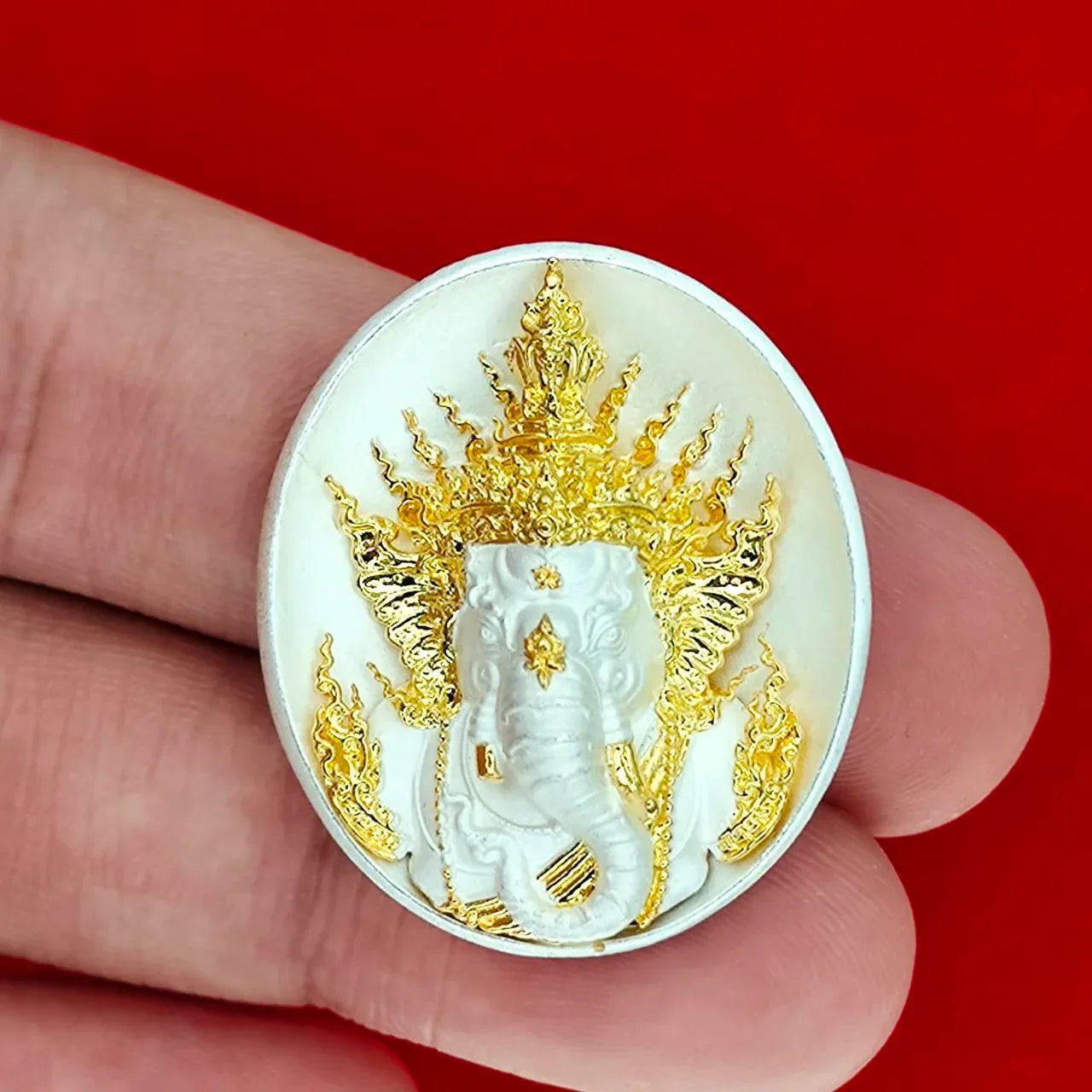 Invoke Prosperity and Protection with Ganesh Amulet for Prosperity by Luang Por Srithep Udon