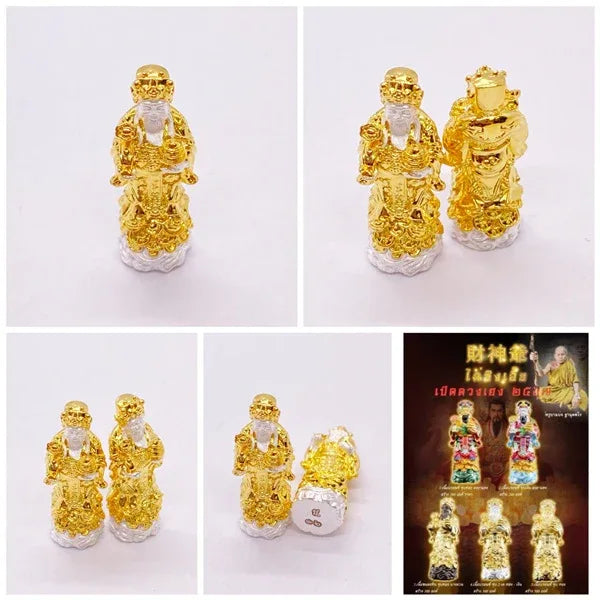 🧧 The "Open Luck" God of Wealth: Chai Sing Ear (Cai Shen Ye) by Kruba Baeng (Mini Size)