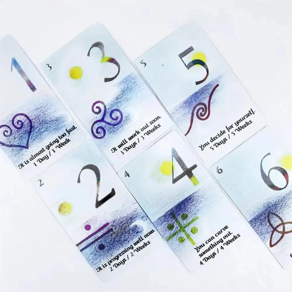 Cards of Time Oracle – Unique 33-Card Deck Offering Precise Timing and Life Rhythm Guidance with Spanish-English Instructions
