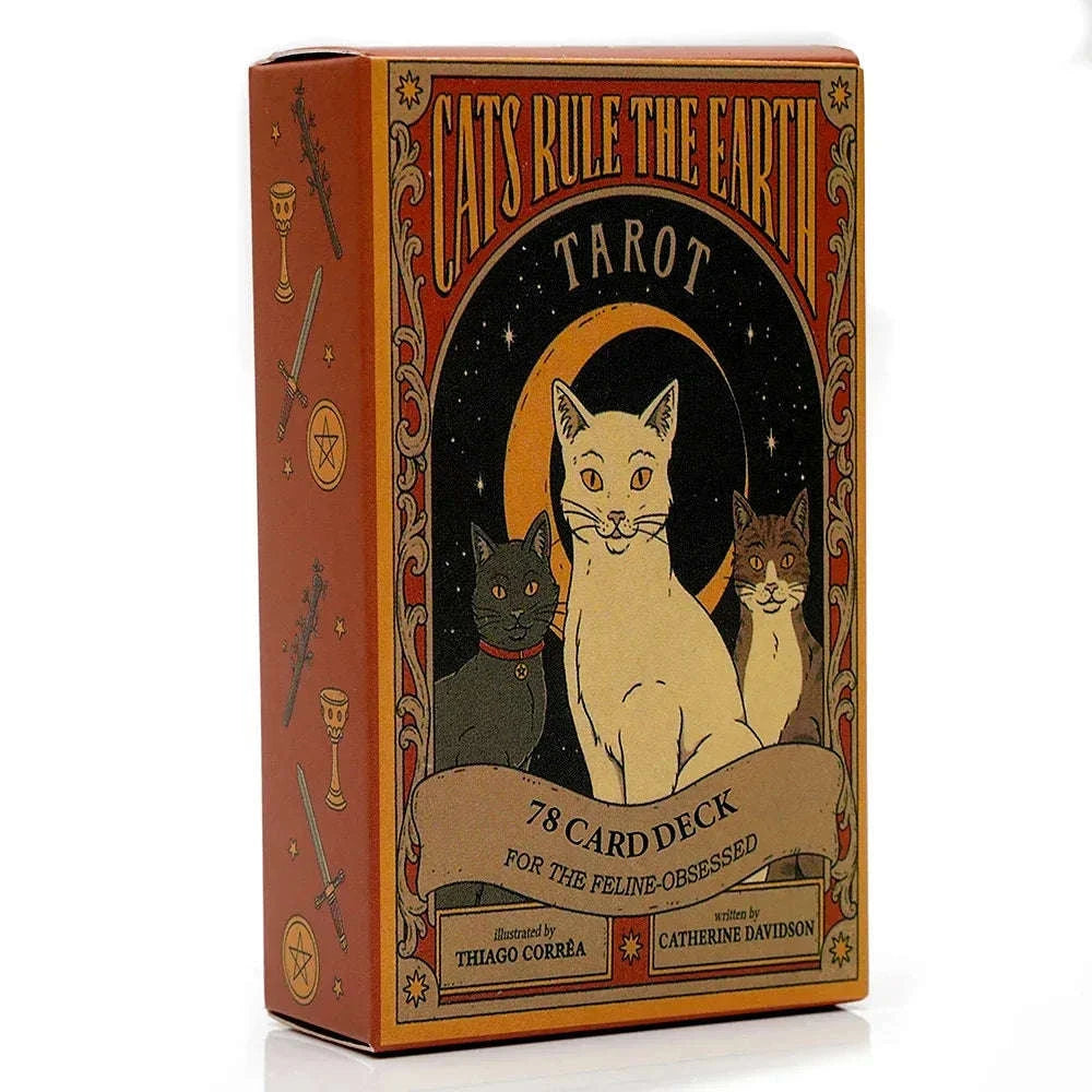 Cats Rule The Earth Tarot Deck – 78-Card Oracle for Spiritual Insight & Intuitive Guidance