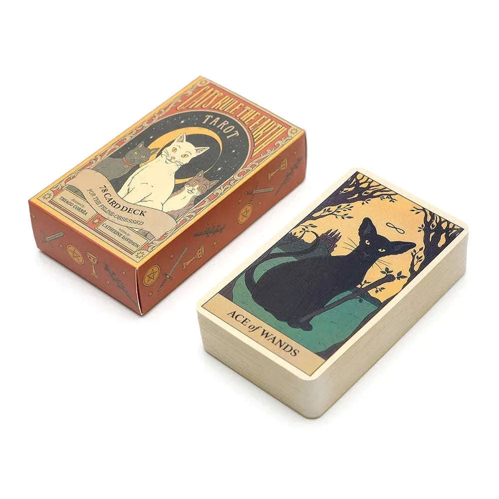 Cats Rule The Earth Tarot Deck – 78-Card Oracle for Spiritual Insight & Intuitive Guidance