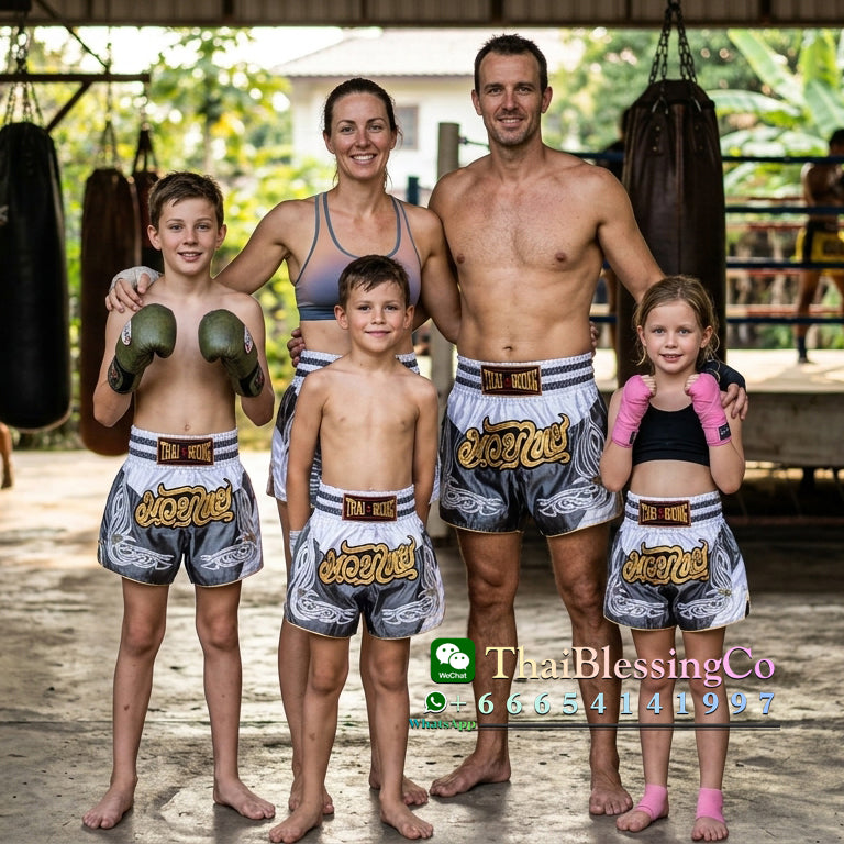 🥊 The Heritage Elite: Authentic Premium Satin Muay Thai Shorts – Ultra-Soft High-Gloss Boxing Trunks, Handcrafted Multi-Size Elastic Waistband, Factory-Direct Export Grade for Adults and Kids (Grey Muay Thai shorts)