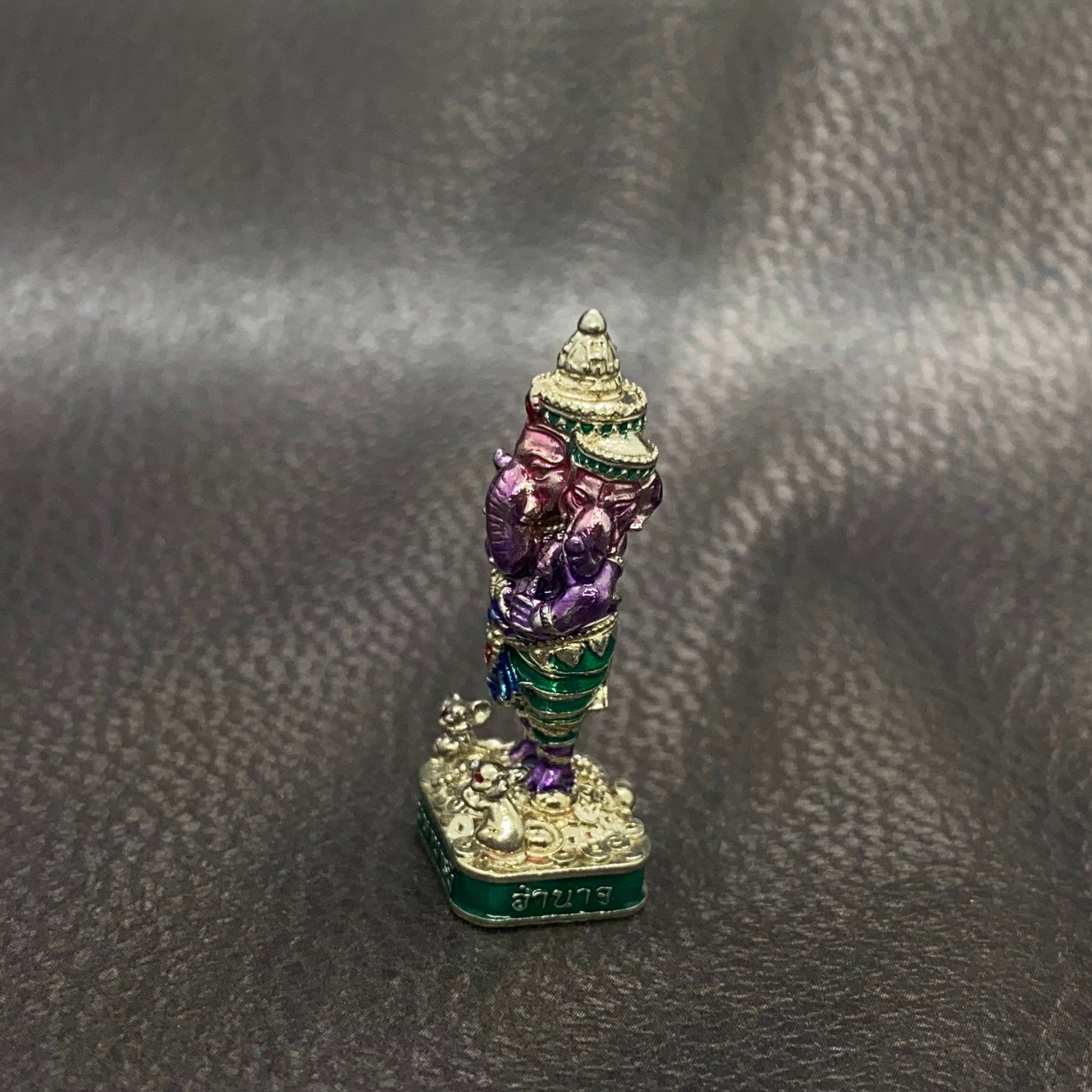 Ganesha 3-Headed Amulet – Maha Baramee Edition by Luang Pho Phat, Wat Huai Duan