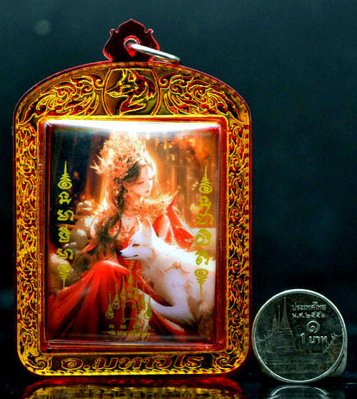 ✨ Celestial Fox Princess Grand Locket: The Ultimate Talisman for Supreme Charisma, Universal Likability, and Magnetic Attraction by Phra Arjan Amnat Mahaveero (2025 Luxury Edition)