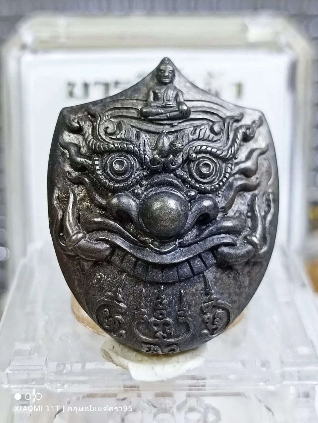 🌑🦅 Celestial Sovereign: The Rahu Fate-Support & Garuda Power Talisman – Master’s Blessing 55 Edition (Luang Pu Nen Kaew)