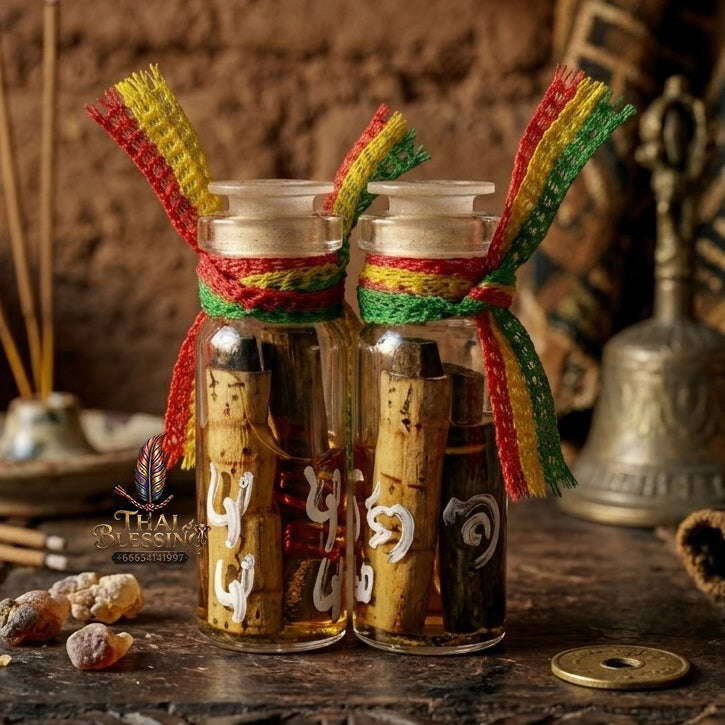 ✨ Chao Rak - Chao Yom Sud Hian (Fierce & Powerful Rak-Yom Spirit Bottle, Occult Oil Edition) - Ruesi Somdet (Kruba Dech)