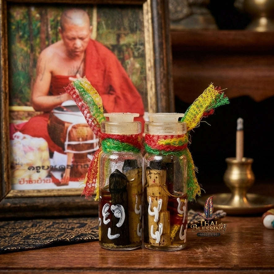 ✨ Chao Rak - Chao Yom Sud Hian (Fierce & Powerful Rak-Yom Spirit Bottle, Occult Oil Edition) - Ruesi Somdet (Kruba Dech)