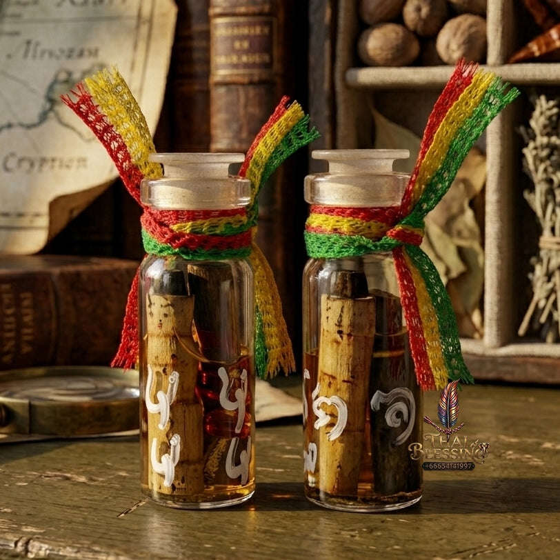 ✨ Chao Rak - Chao Yom Sud Hian (Fierce & Powerful Rak-Yom Spirit Bottle, Occult Oil Edition) - Ruesi Somdet (Kruba Dech)