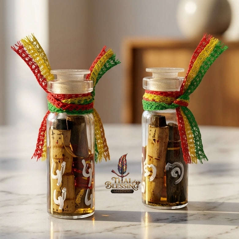✨ Chao Rak - Chao Yom Sud Hian (Fierce & Powerful Rak-Yom Spirit Bottle, Occult Oil Edition) - Ruesi Somdet (Kruba Dech)