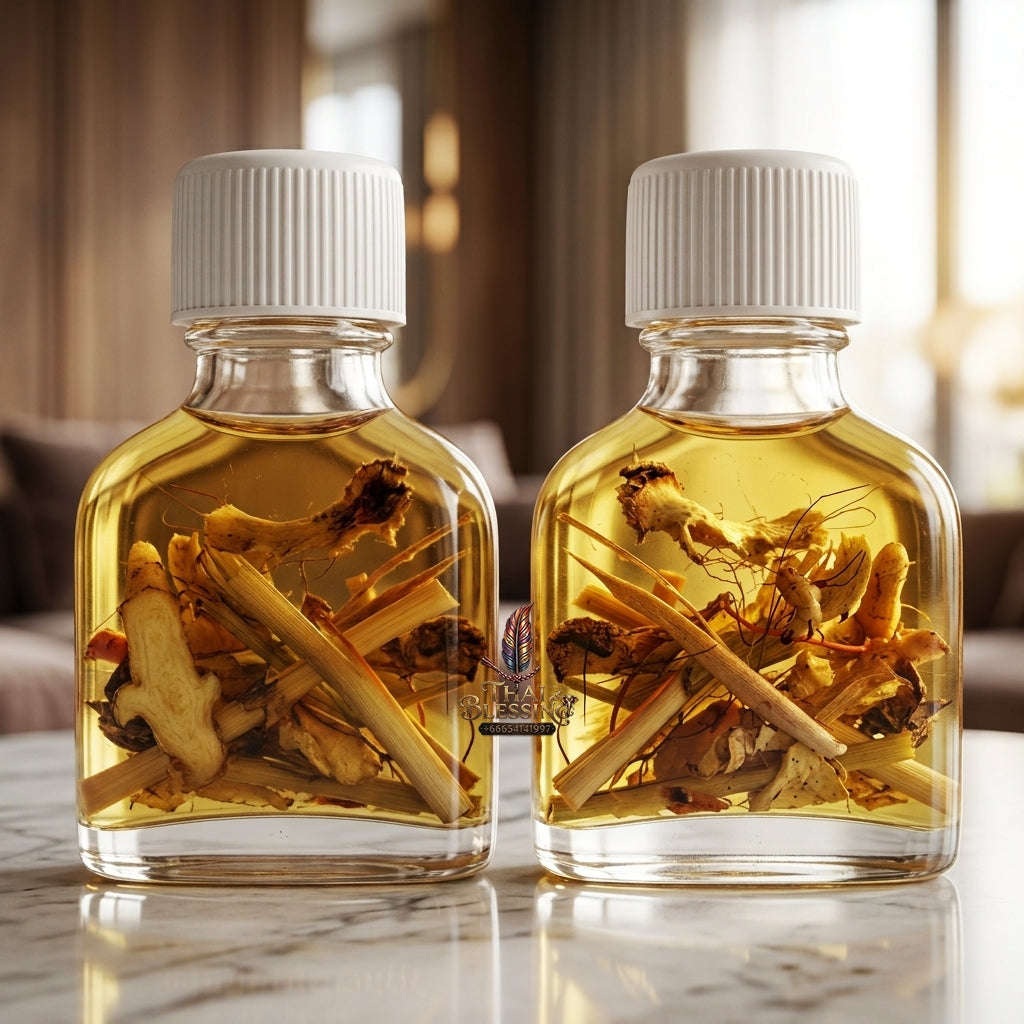 ✨ Chap Sao Charm Oil : Universal Magnetic Attraction & Deep Devotion Oil (Ancient Luk Khan Herbal Formula) - Ajarn Thawatchai / Khlang Saeng Phra Wet Thai Blessing Co By RURUECHA