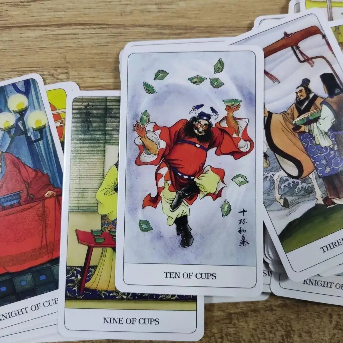 Chinese Tarot Deck – 78 Cards | Compact 10.3 x 6 cm | Traditional Rider Waite Style with Chinese Cultural Themes