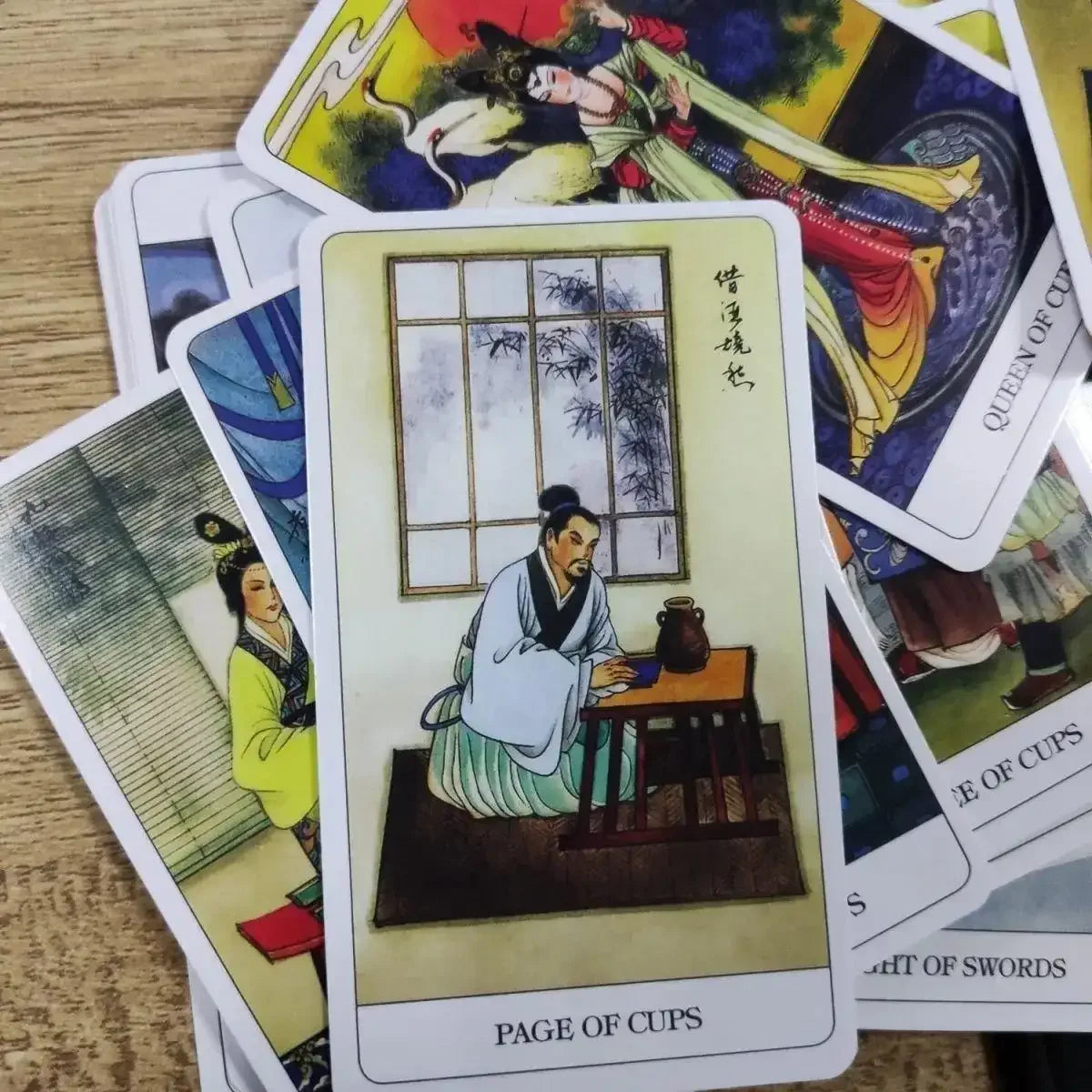 Chinese Tarot Deck – 78 Cards | Compact 10.3 x 6 cm | Traditional Rider Waite Style with Chinese Cultural Themes