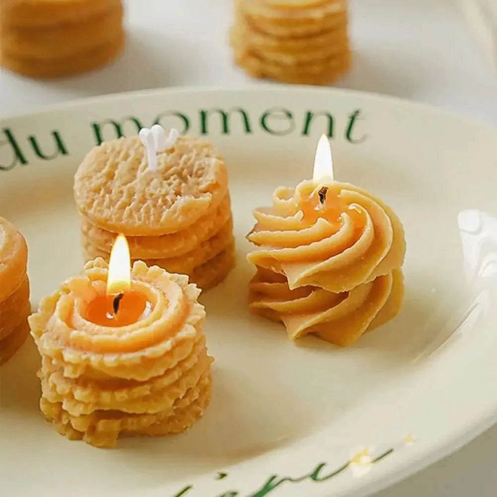 🍪 Christmas Cookie Scented Candle Gift Set – Realistic Biscuit-Shaped Soy & Paraffin Wax Candles | Cozy Gourmand Holiday Decor | 4pcs Set with Charming Xmas Vibes