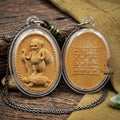 Chu Chok Thai Amulet Protection talisman good luck charm spiritual jewelry Sacred Chu Chok Rich Beggar Deity Brown Charm Herb Powder