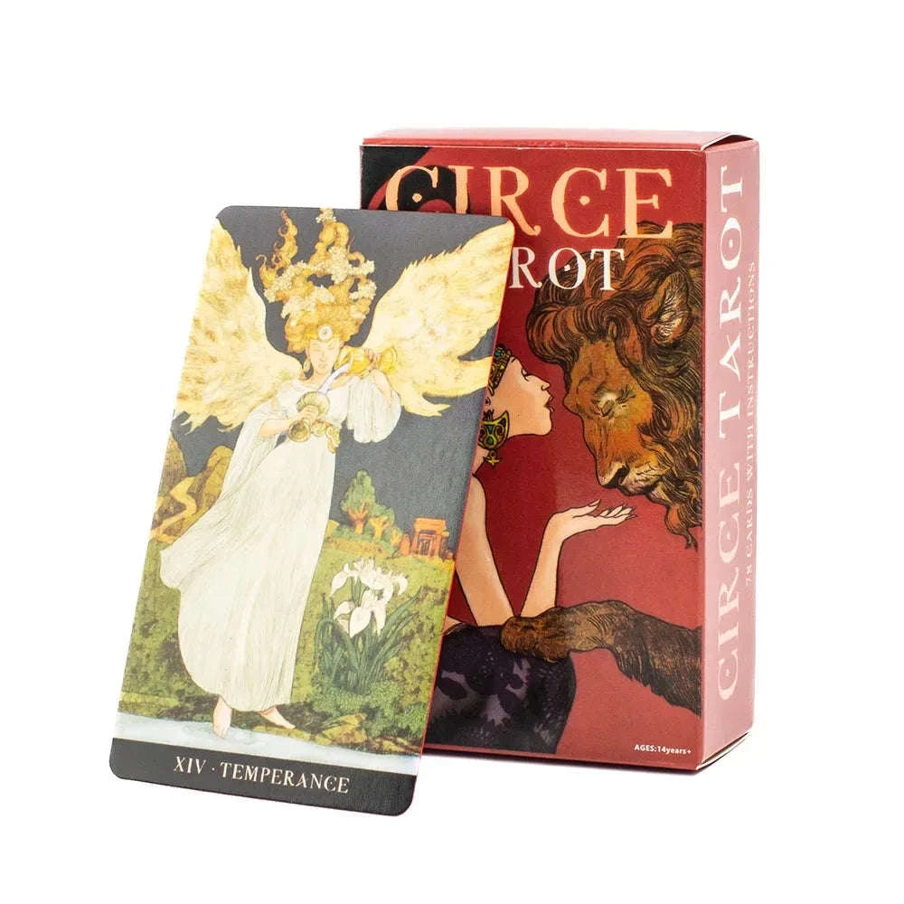 Circe Tarot Board Game Set – 78 Cards with Instruction Booklet for Party Fun, Divination & Fortune Telling, Perfectly Sized at 10.3 × 6 cm