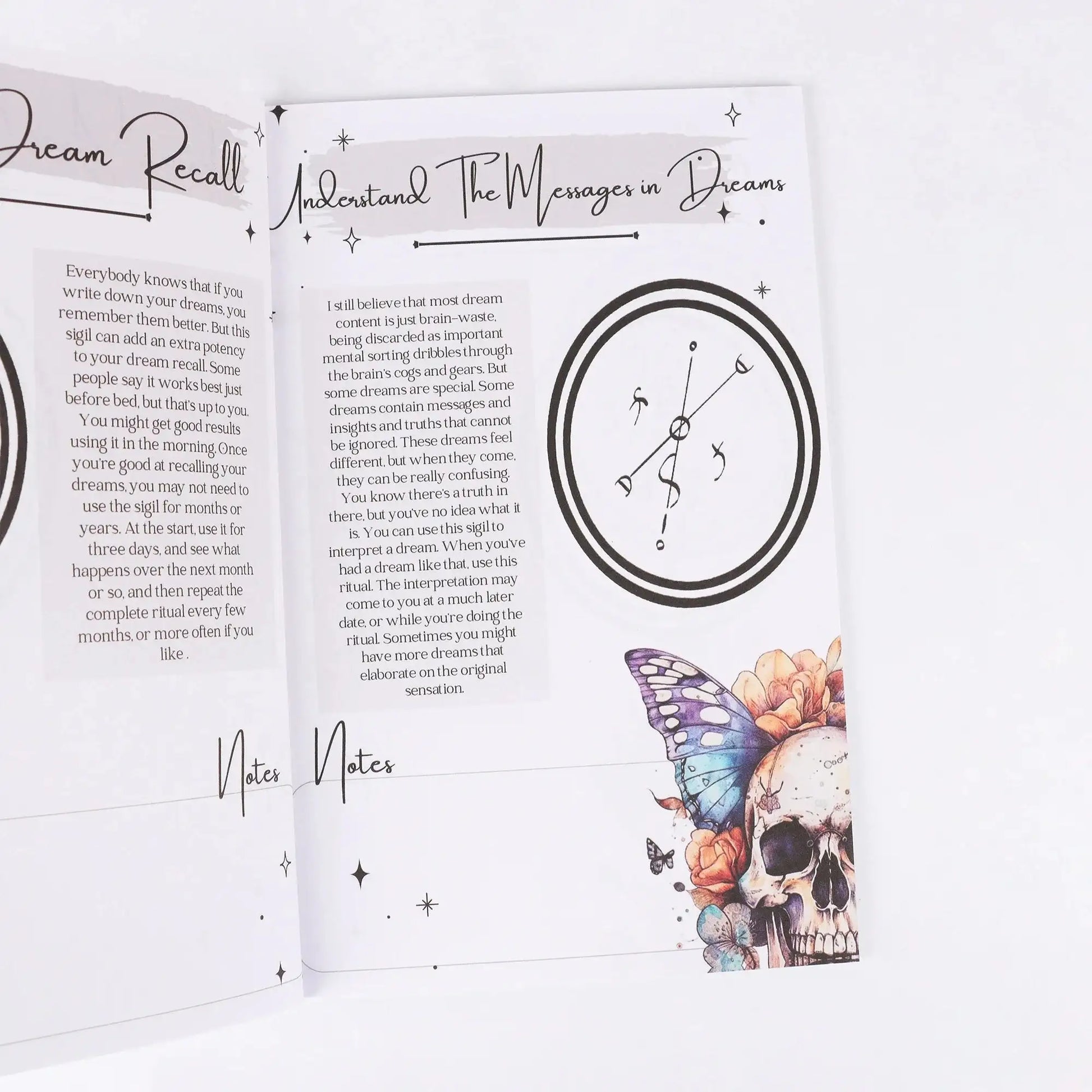 🌙 Classic Mystical Book – A Guide to Symbols, Mystery Signs & Dark Art Rituals with Moon Decorations