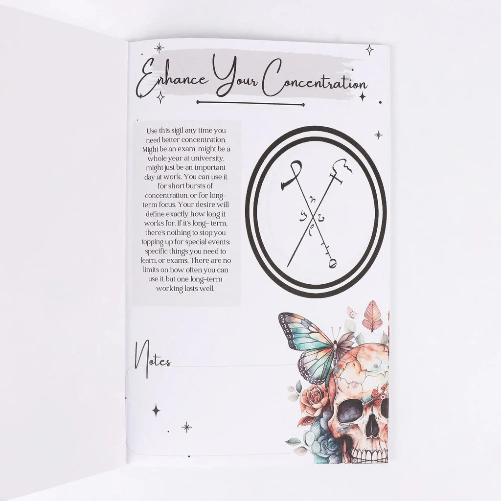 🌙 Classic Mystical Book – A Guide to Symbols, Mystery Signs & Dark Art Rituals with Moon Decorations