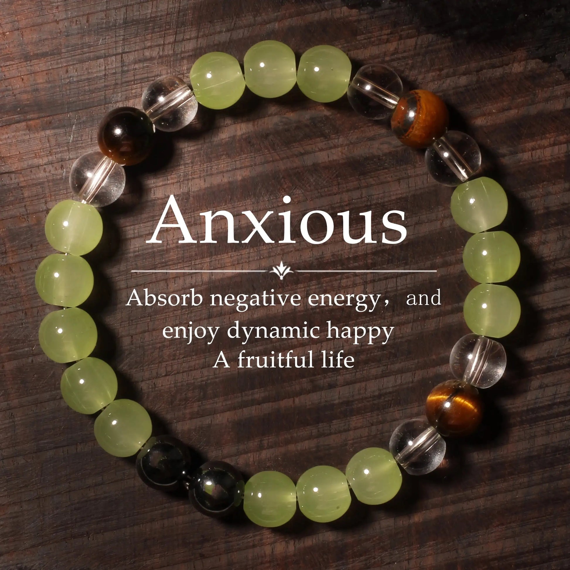 🐅 Classic Natural Stone Tiger’s Eye & White Crystal Beaded Bracelet – Unisex Jewelry | Perfect Birthday & Christmas Gift for Friends