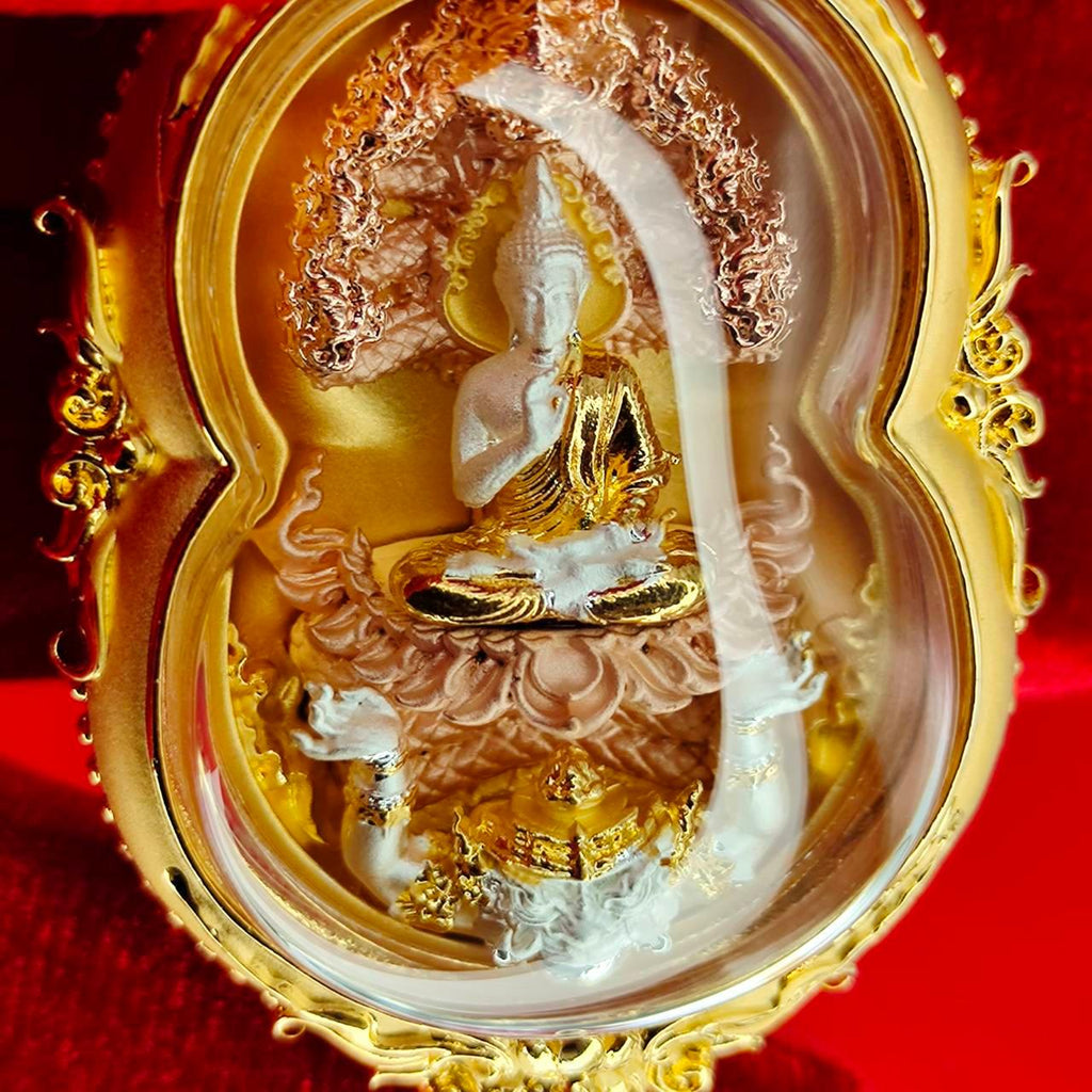 Command Naga King's Power with Phra Nak Prok Theva Nakarat by LP Kee for Ultimate Protection, Authority & Wealth