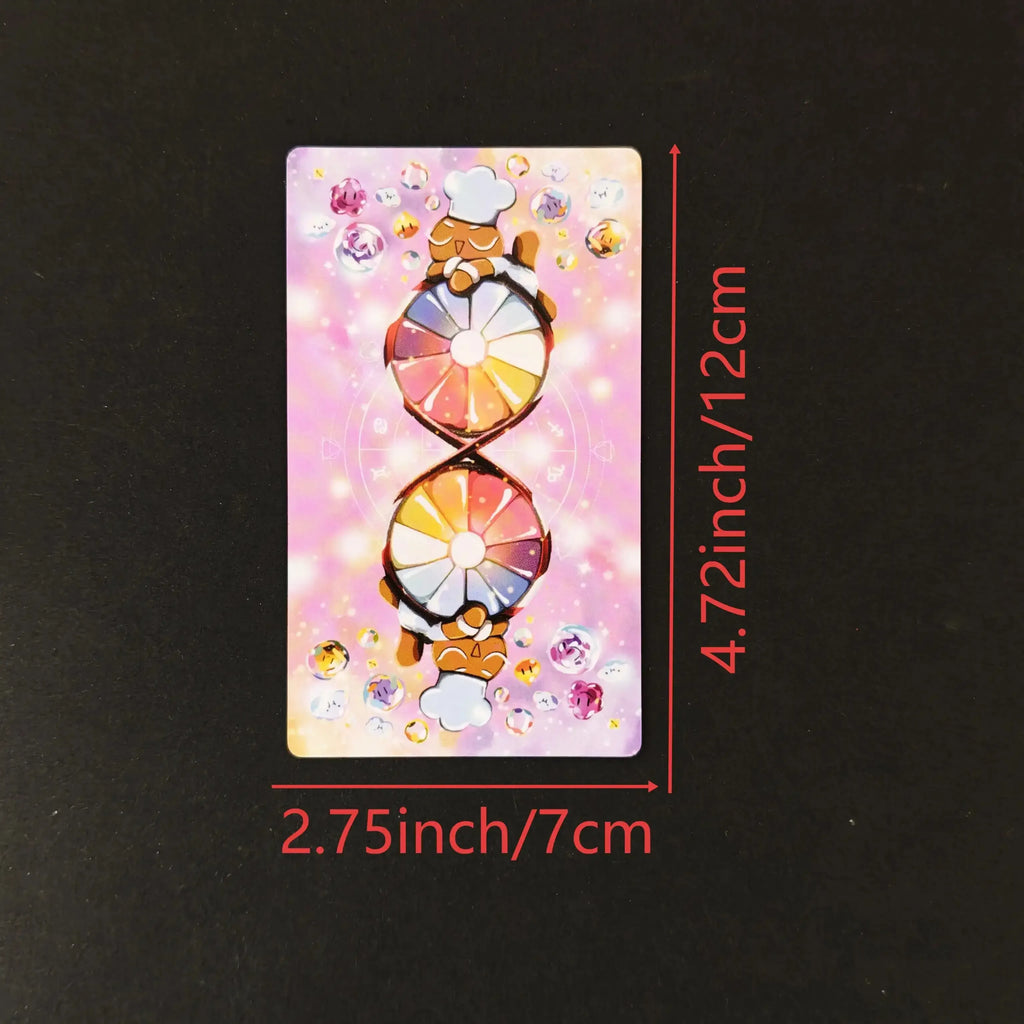 🍪 Cookie Story Tarot Deck 12x7 cm – 79-Card Divination Deck with Guidebook for Prophecy, Fate & Family Fun