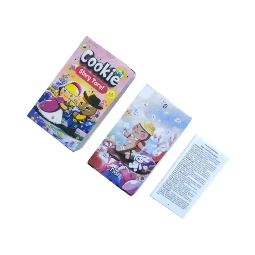 🍪 Cookie Story Tarot Deck 12x7 cm – 79-Card Divination Deck with Guidebook for Prophecy, Fate & Family Fun