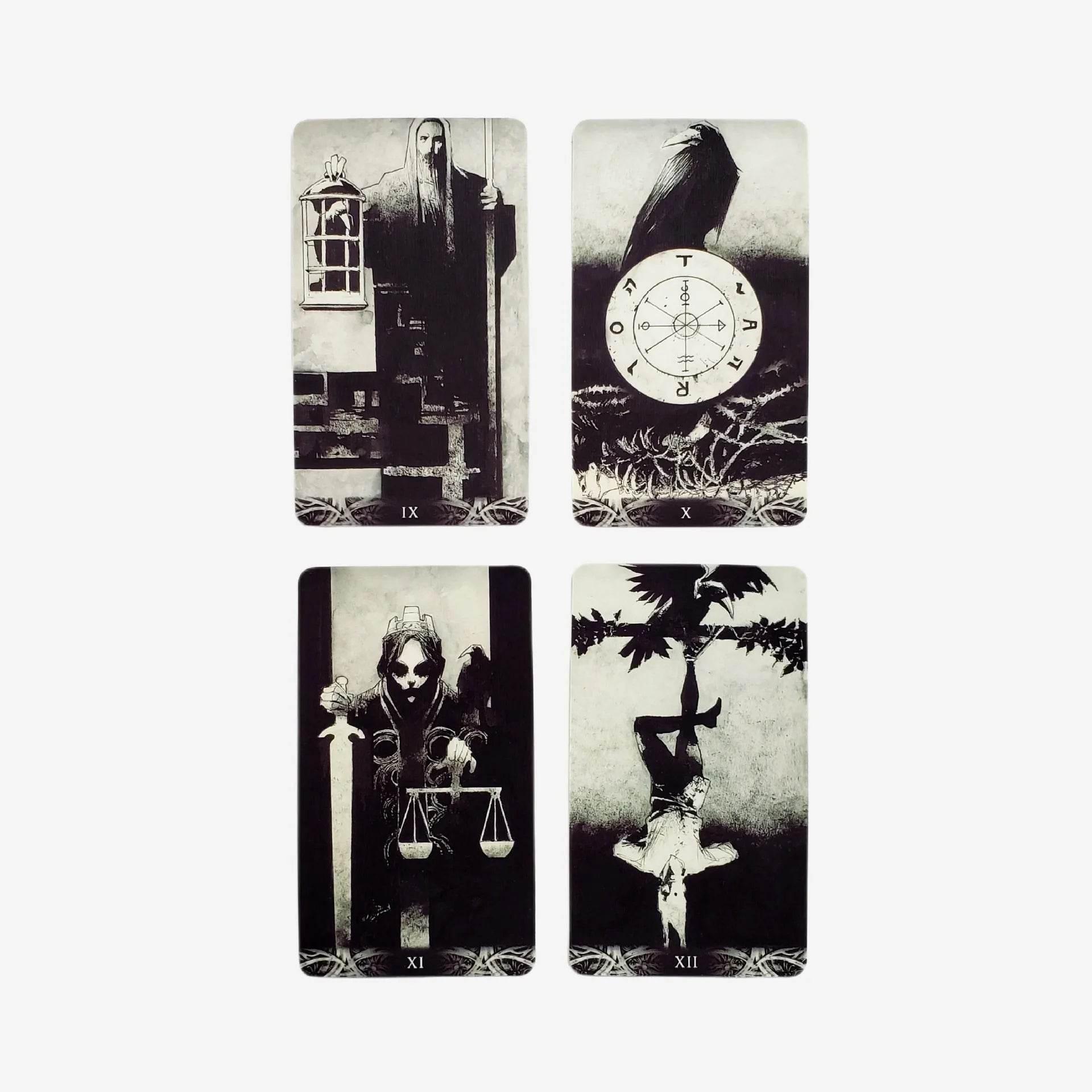 Dark Elegance Tarot Cards - Premium English Edition for Profound and Insightful Readings
