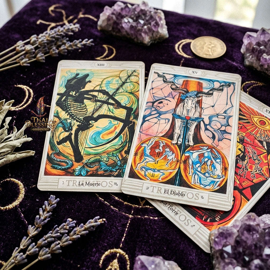 Crowley Thoth Tarot Deck (78 Pcs Esoteric Masterpiece Edition) - 10.3x6cm Occult Divination Cards by Aleister Crowley & Lady Frieda Harris for Intuitive Readings & Collectors