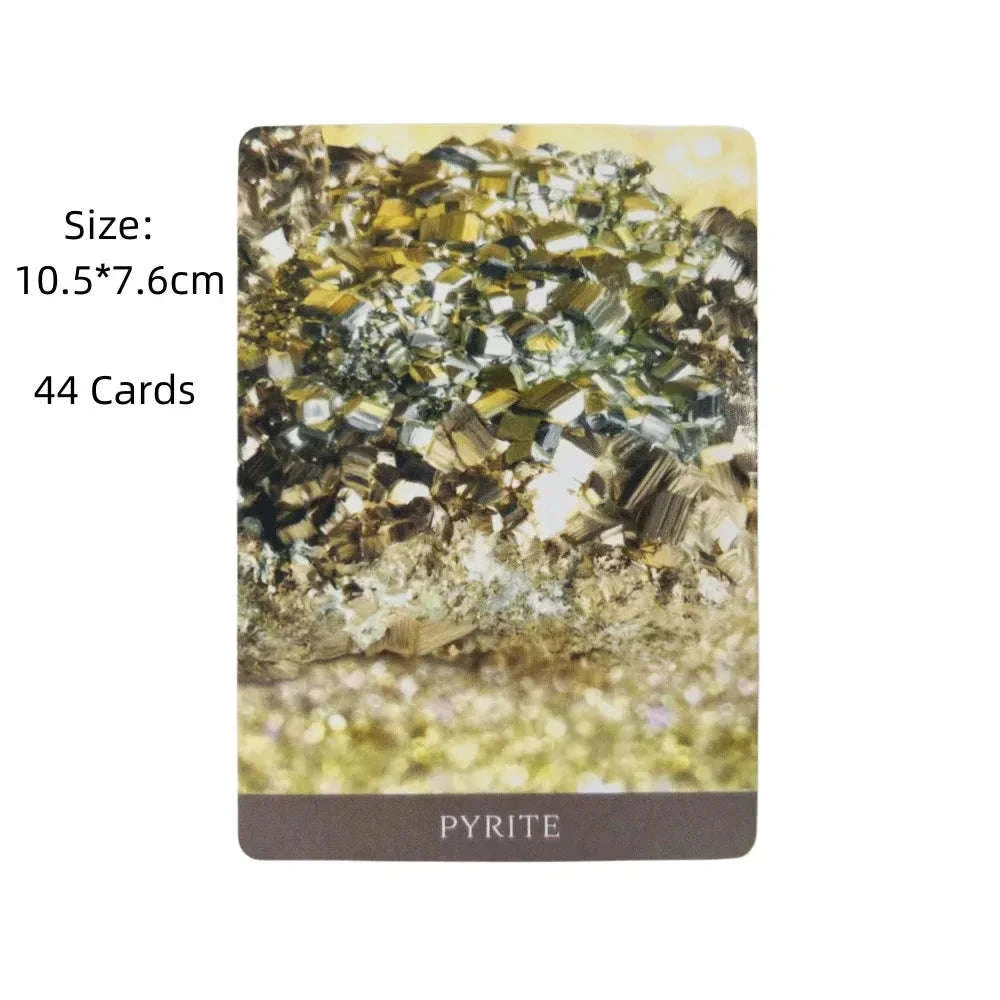 Crystal Oracle Cards – 44 2nd Edition Full-Color Deck with 84-Page Guidebook for Spiritual Healing and Divination