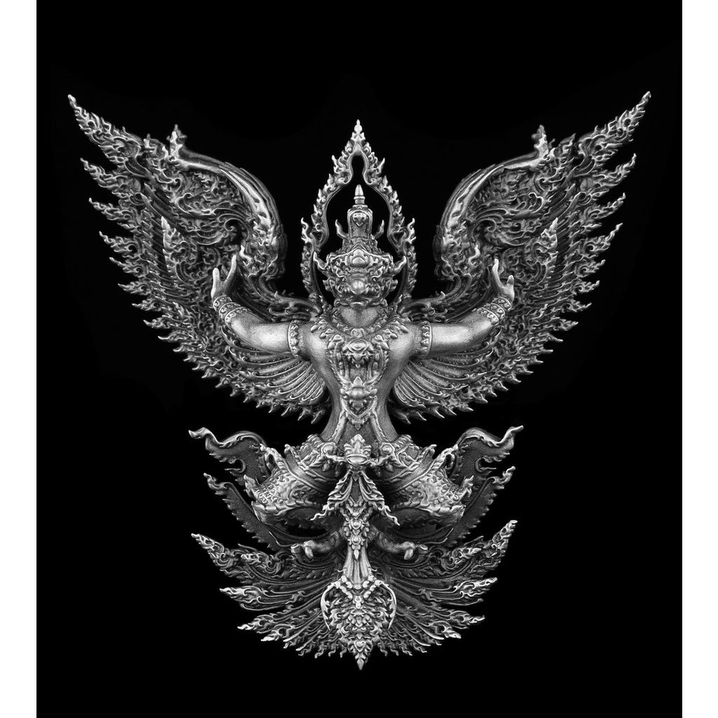 Garuda Phaya Krut Vayu Setth Sacred Amulet – Thai Divine Coin for Wealth, Protection & Power