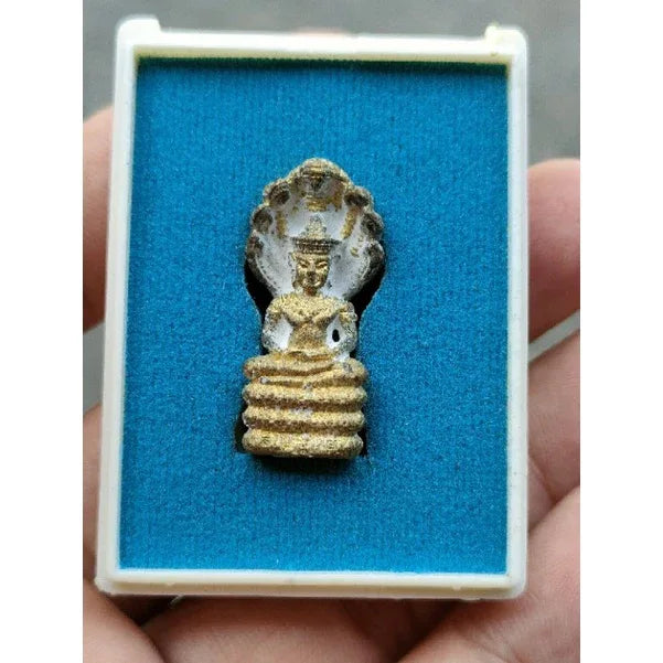🐍 “Serene Naga Wealth Protector” – Brass Naga‑Sheltered Buddha ‘Mongkhon Setthi’ 84th Year Edition by Luang Pu Soon (Wat Pa Issara Tham, Sakon Nakhon, Thailand)