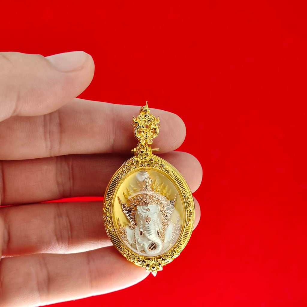 Ganesh Blessing Statue - Prakhaniyalikhit Figurine for Prosperity, Wisdom, and Auspicious Success