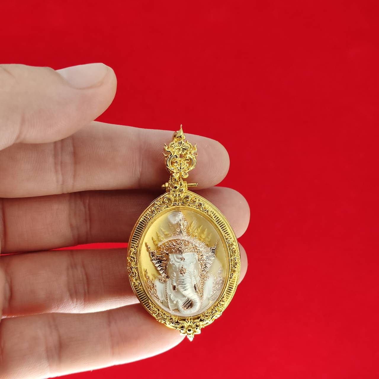 Ganesh Blessing Statue - Prakhaniyalikhit Figurine for Prosperity, Wisdom, and Auspicious Success