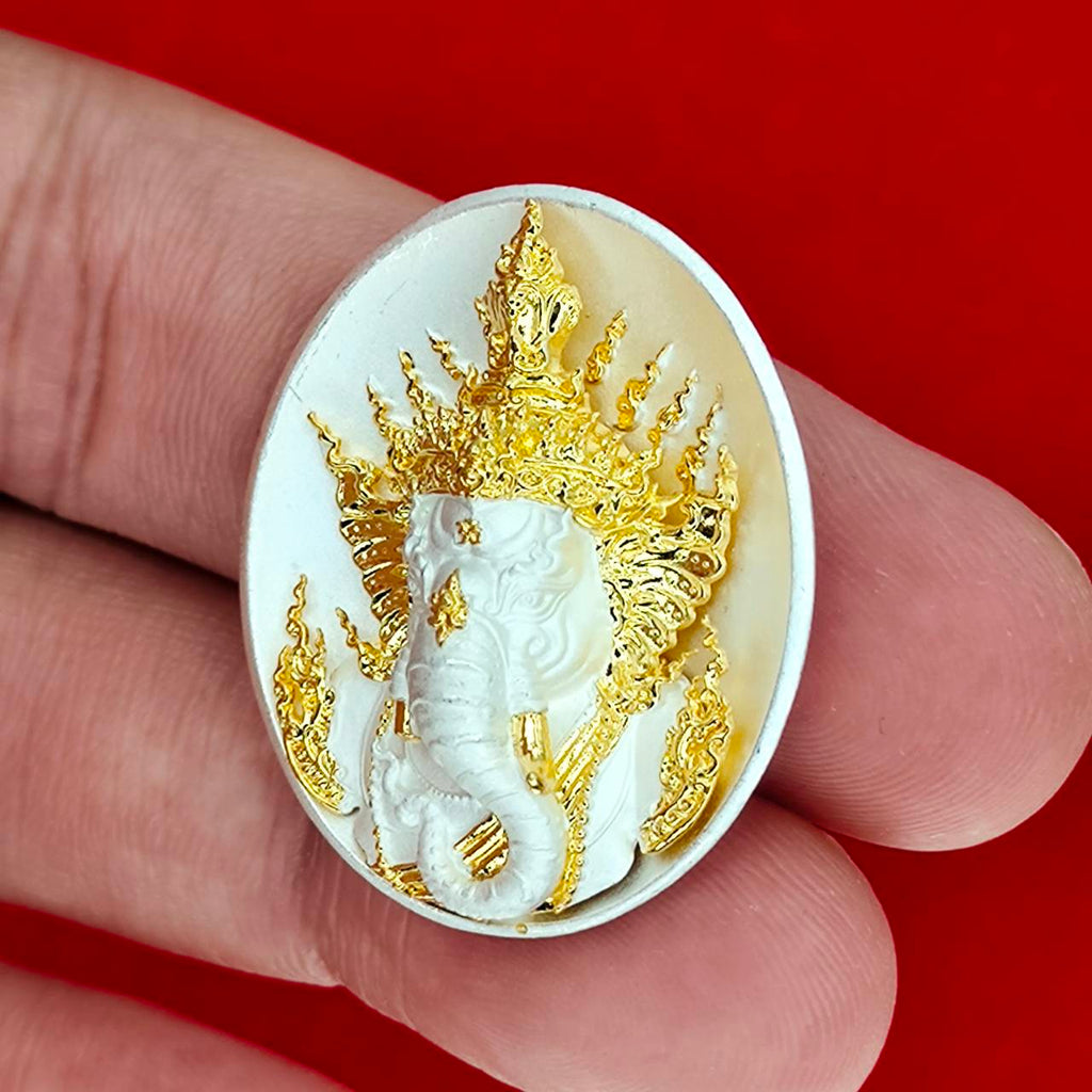 Invoke Prosperity, Success & Protection – Sacred Ganesh Amulet by Luang Por Srithep-Udon