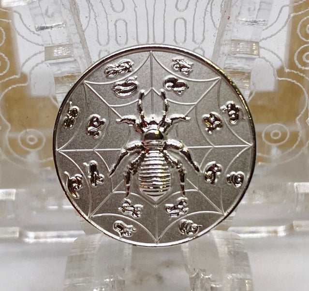 🕷️ “Mega Fortune Spider Coin – Great Wealth & Tycoon Luck Medallion by Khru Ba Baeng, Wat Ban Tanod, Nakhon Ratchasima”
