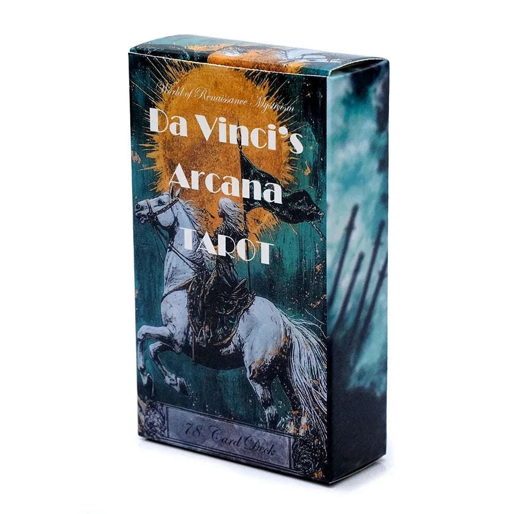 🎨 Da Vinci's Arcana Tarot – 78 Handcrafted Art Tarot Cards Inspired by Leonardo Da Vinci | Mystical Divination & Artistic Masterpieces | Perfect for Meditation & Family Games