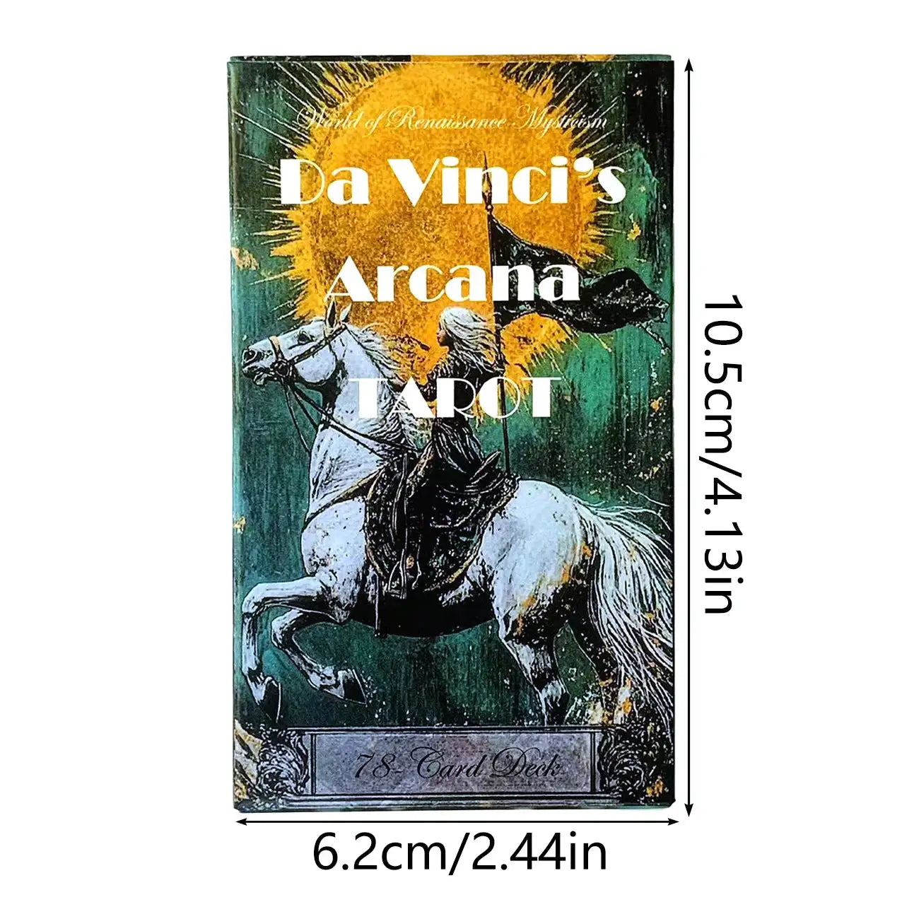 Da Vinci's Arcana Tarot Deck – 78-Card English Edition for Fortune, Fate Divination, and Family Party Board Games