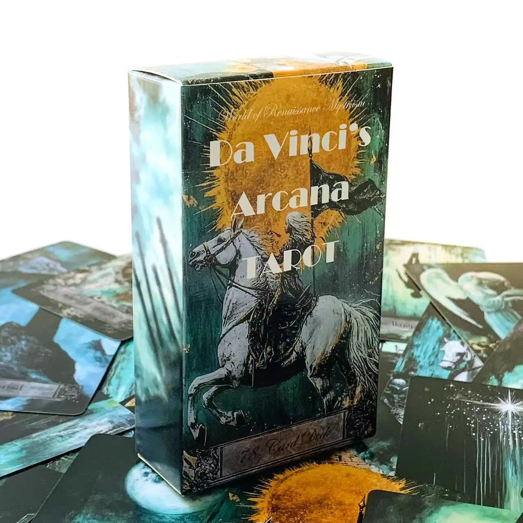 Da Vinci's Arcana Tarot Deck – 78-Card English Edition for Fortune, Fate Divination, and Family Party Board Games