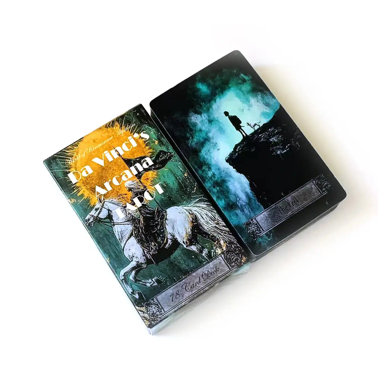 Da Vinci's Arcana Tarot Deck – 78-Card English Edition for Fortune, Fate Divination, and Family Party Board Games