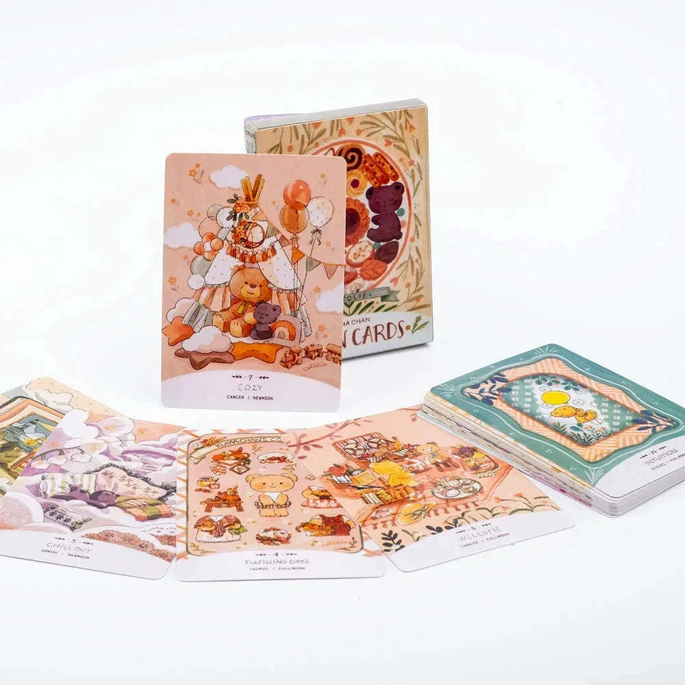 Dark Confession Oracle Cards – 50-Card Twin Flame & Love Keywords Deck with Messages for Psychic Divination and Board Games TK43K