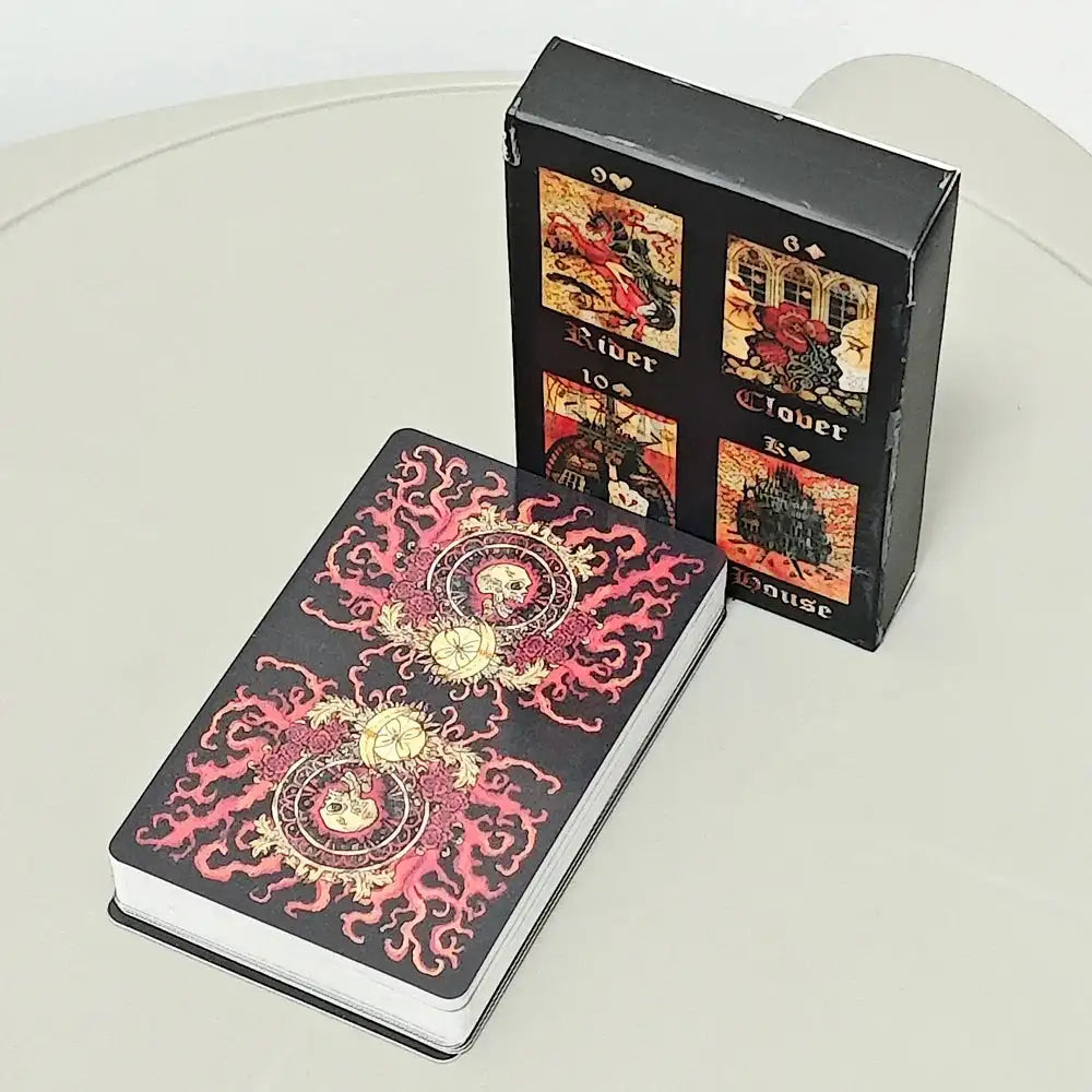 Dark Gothic Lenormand Deck – 36 Mysterious Lenormand Cards Blending Romance and Gothic Darkness, 9 x 6 cm Default Title