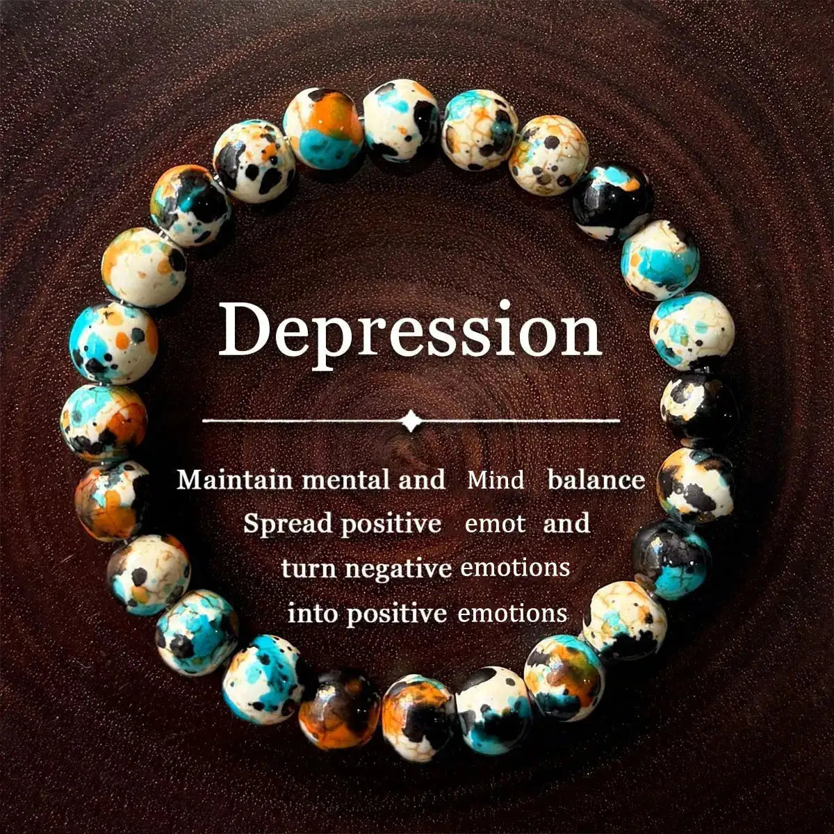 Depression Bracelet Keep Your Mind And Energy Balanced Spread Positive Energy Perfect Bracelet For Everyday Wear